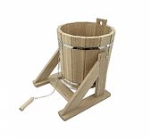 Обливное ведро 20л с нержавеющей вставкой дуб