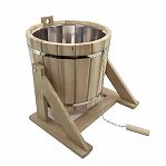 Ведро обливное R-SAUNA МД-65, объем 20 л, Дуб, вставка из нержавеющей стали, для бани и сауны, дерево