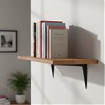 Кронштейн Apecs SB-1-300х250-BLM (B2B), для книжных полок и стеллажей