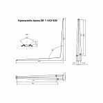 Кронштейн Apecs SB-1-450х400-BLM, B2B, 00030108, сталь, цвет черный матовый