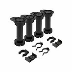 Опора разборная Lemax PROF 4pcs-FLX12B с клипсами, пластик, 4 шт, 120 мм 