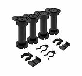 Опора разборная Lemax PROF 4pcs-FLX12B с клипсами, пластик, 4 шт, 120 мм 