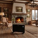 Конвектор электрический Willmark WCH-1500GRDB, до 20 кв.м, черный, 1500 Вт