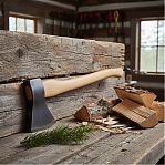 Топор кованый БЦМ 2249, для точных и тонких работ, радиусное лезвие, 1000 гр.