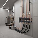 Коллектор котловой Essan ГРУ+КМГ 60-5ВУ, с гидрострелкой, 3 кронштейна