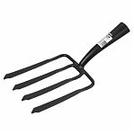 Вилы копальные кованые Grinda 39711, четырехрогие, без черенка, 180х220 мм