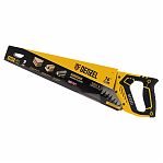 Ножовка по дереву Denzel 24145, 9 TPI, зуб 3D, двухкомпонентная рукоятка, 400 мм