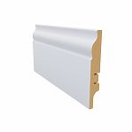 Плинтус напольный AGIS Krispo KP-210-100, МДФ, 16х100х2400 мм, белый