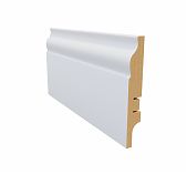 Плинтус напольный AGIS Krispo KP-210-100, МДФ, 16х100х2400 мм, белый
