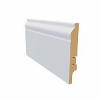Плинтус напольный AGIS Krispo KP-211-100, МДФ, 16х100х2400 мм, белый