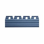 Профиль закладной, противоскользящий, резиновый, серый, для углов лестниц, 15х50 мм