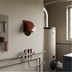 Выход стенной с обратным клапаном Era 1515К12,5ФВ, d 125 мм, 150х150 мм, терракотовый