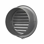 Выход стенной с сеткой Era 16ВМ, d160 мм, наружный d200 мм, нержавеющая сталь 