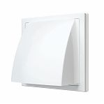 Выход стенной с обратным клапаном Era 1919К15.16ФВ, диаметр 150-160 мм, 190х190 мм, серый, пластик