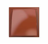 Выход стенной с обратным клапаном Era 1919К15.16ФВ, d150-160 мм, 190х190 мм, терракотовый, пластик