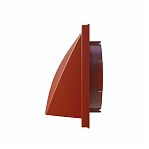 Выход стенной с обратным клапаном Era 1919К15.16ФВ, d150-160 мм, 190х190 мм, терракотовый, пластик