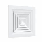 Диффузор Era С3030D4S, c четырехсторонним распределением воздуха, диаметр 145 мм, 295х295 мм, белый