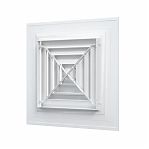 Диффузор Era С3030D4S, c четырехсторонним распределением воздуха, диаметр 145 мм, 295х295 мм, белый