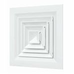 Диффузор Era С4545D4S, c четырехсторонним распределением воздуха, диаметр 295 мм, 445х445 мм, белый