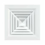 Диффузор Era С4545D4S, c четырехсторонним распределением воздуха, диаметр 295 мм, 445х445 мм, белый