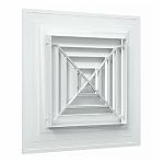 Диффузор Era С4545D4S, c четырехсторонним распределением воздуха, диаметр 295 мм, 445х445 мм, белый