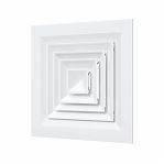 Диффузор Era С6060D4S, c четырехсторонним распределением воздуха, диаметр 445 мм, 595х595 мм, белый