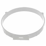 Держатель круглого канала Era 16ДКП, диаметр 160 мм, 20х169.4х171.9 мм, пластик, белый