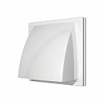 Выход стенной с обратным клапаном Era 1515К10ФВ, диаметр 100 мм, 150х150 мм, белый, пластик