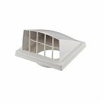 Выход стенной с обратным клапаном Era 1515К10ФВ, диаметр 100 мм, 150х150 мм, белый, пластик