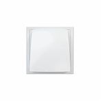 Выход стенной с обратным клапаном Era 1515К10ФВ, диаметр 100 мм, 150х150 мм, белый, пластик