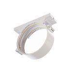 Держатель-соединитель круглого канала воздуховода Era 10ДСКП, диаметр 100 мм, 38х119х138 мм, белый