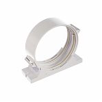 Держатель-соединитель круглого канала воздуховода Era 10ДСКП, диаметр 100 мм, 38х119х138 мм, белый