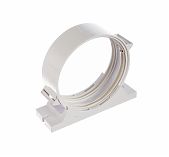 Держатель-соединитель круглого канала воздуховода Era 10ДСКП, диаметр 100 мм, 38х119х138 мм, белый