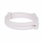 Хомут пластиковый Sinikon KPP.110.K.D, со шпилькой и дюбелем, белый, диаметр 110 мм