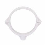 Хомут пластиковый Sinikon KPP.110.K.D, со шпилькой и дюбелем, белый, диаметр 110 мм