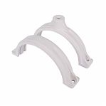 Хомут пластиковый Sinikon KPP.110.K.D, со шпилькой и дюбелем, белый, диаметр 110 мм