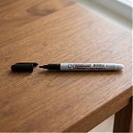 Маркер промышленный Crown Multi Marker Super Slim P-505F, перманентный, черный