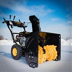 Снегоуборщик бензиновый Champion ST662E, двухступенчатый, металлический шнек, 4800 Вт