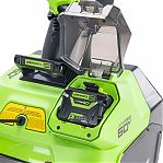 Снегоуборщик аккумуляторный Greenworks GW GD60PST, одноступенчатый, шнек пластик, 60 В, 1 АКБ