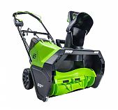 Снегоуборщик аккумуляторный Greenworks GW GD60PST, одноступенчатый, шнек пластик, 60 В, 1 АКБ