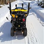 Снегоуборщик бензиновый Champion ST861E, двухступенчатый, металлический шнек, 7400 Вт