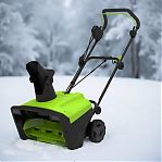 Снегоуборщик электрический Greenworks SN2300, одноступенчатый, шнек пластик, 2300 Вт