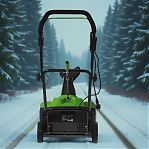 Снегоуборщик электрический Greenworks SN2300, одноступенчатый, шнек пластик, 2300 Вт