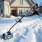 Снегоуборщик аккумуляторный Senix STX2-L, бесступенчатый, шнек пластик, 18 В, 2АКБ