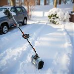 Снегоуборщик аккумуляторный Senix STX2-L, бесступенчатый, шнек пластик, 18 В, 2АКБ