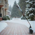 Снегоуборщик аккумуляторный Senix STX2-L, бесступенчатый, шнек пластик, 18 В, 2АКБ