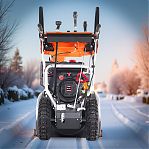 Снегоуборщик бензиновый Yard Fox Pro 7154E, двухступенчатый, металлический шнек, 6200 Вт