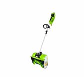 Снегоуборщик аккумуляторный Greenworks GD40SSK4, одноступенчатый, шнек пластик, 40В, 1 АКБ