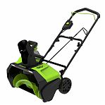 Снегоуборщик аккумуляторный Greenworks GW GD60PST одноступенчатый, шнек пластик, 60В, 1 АКБ+з.у.