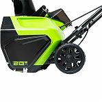 Снегоуборщик аккумуляторный Greenworks GW GD60PST одноступенчатый, шнек пластик, 60В, 1 АКБ+з.у.